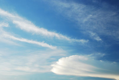 Low angle view of cloudy sky