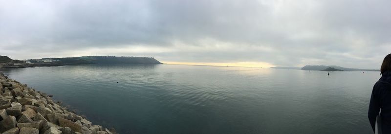 Panoramic view of sea against sky