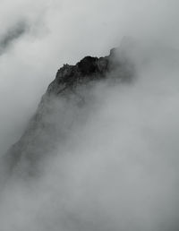 Scenic view of rocky mountains against sky