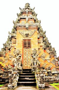 Low angle view of temple