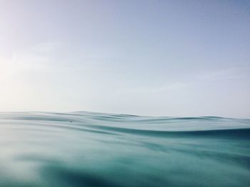 Close-up of sea against sky