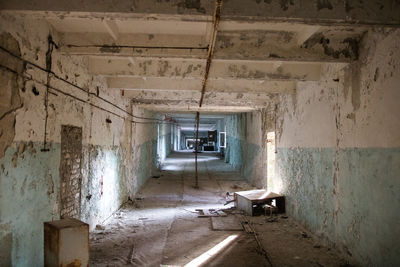 Interior of abandoned house