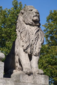 Close-up of statue against sky