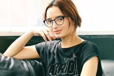 Portrait of woman smiling