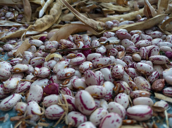 Full frame shot of onions for sale in market