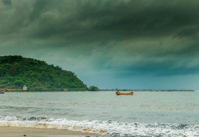 Scenic view of sea against sky