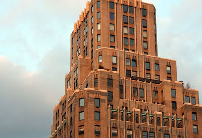 Building at sunset