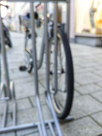 Bicycle on street in city