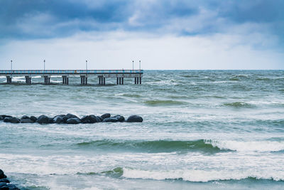 Scenic view of sea against sky