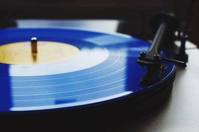 Close-up of gramophone