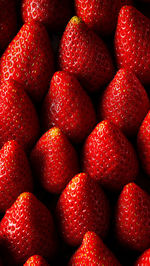 Full frame shot of strawberries