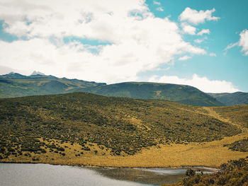 Scenic view of landscape against sky