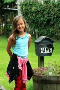 Girl standing in park