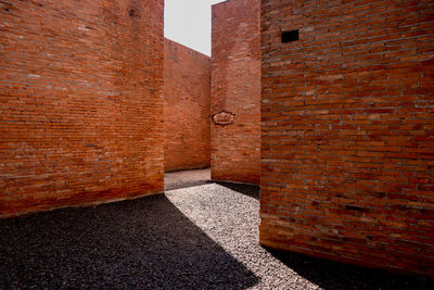 Stone wall of building