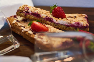 Close-up of dessert in plate