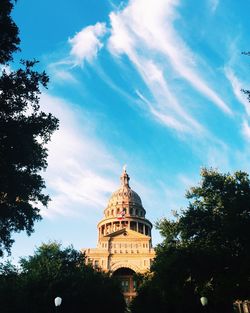 Low angle view of building against sky