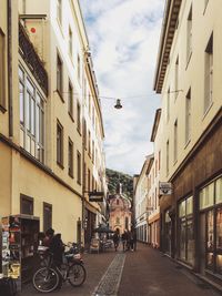 Cars moving on city street