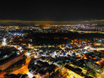 Captivating night view of da lat city lights