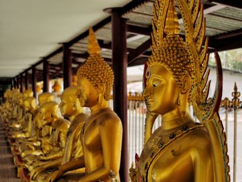 Statue of buddha in ayutthaya temple, thailand. 