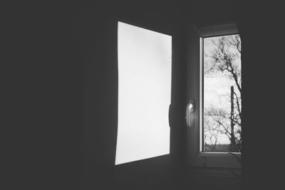 Open window of house