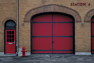 Entrance of building