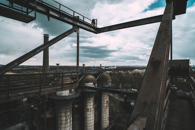 View of factory against sky