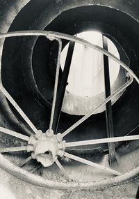 Close-up of old wheel