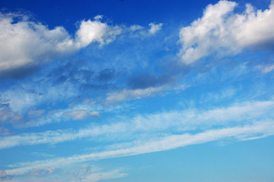 Low angle view of clouds in sky