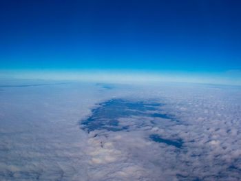 Aerial view of cloudscape