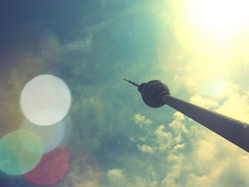 Low angle view of city against sky