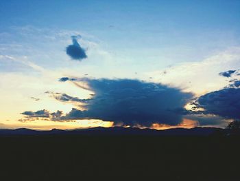 Scenic view of sky at sunset