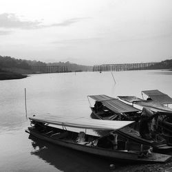 Boats in river