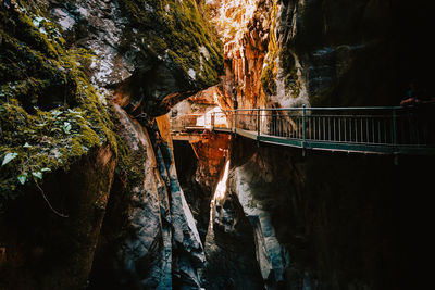 Canyon with walkway in the orrido of bellano