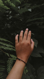 Hands that feel the freshness of nature