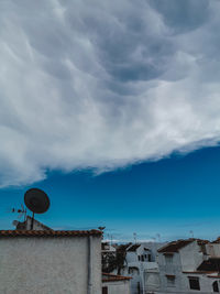 Low angle view of buildings against sky