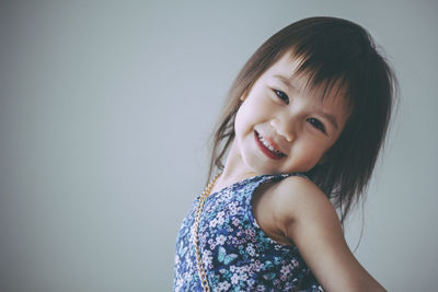 Portrait of a girl smiling