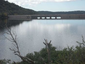 Scenic view of river against sky