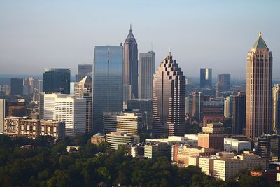 Skyscrapers in a city