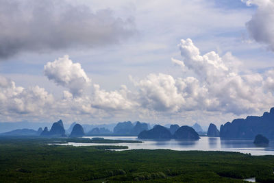 Scenic view of sea against sky