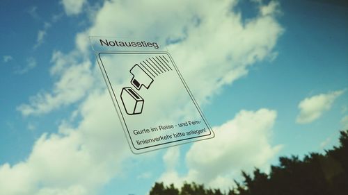 Low angle view of cloudy sky