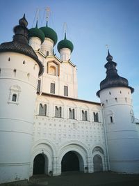 Low angle view of historical building against sky