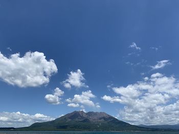 Scenic view of landscape against cloudy sky