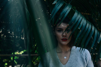 Portrait of young woman