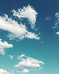 Low angle view of cloudy sky