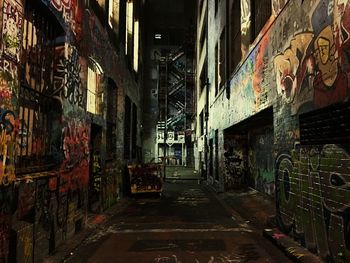 Alley in city