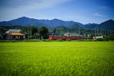 Trains going to the japanese countryside