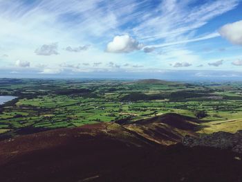 Aerial view of landscape