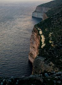 Rock formations at seaside