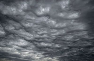 Low angle view of cloudy sky