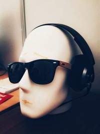 Close-up portrait of sunglasses on table